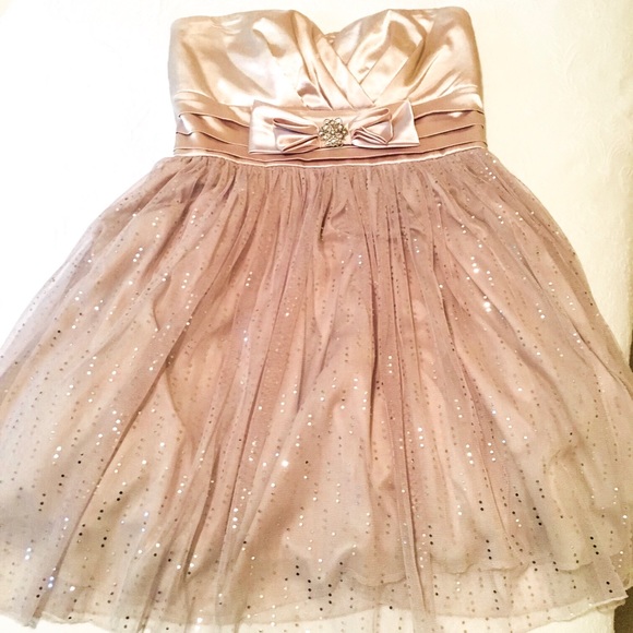 strapless babydoll dress